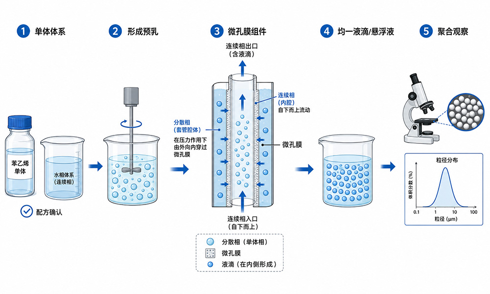 PS聚苯乙烯微球膜乳化小试流程示意图.jpg